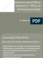 ENT A - Session 2 - What Is Entrepreneurship