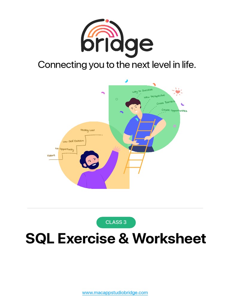 SQL Exercise & Worksheet: Connecting You To The Next Level in Life ...