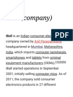 iBall Consumer Electronics Company