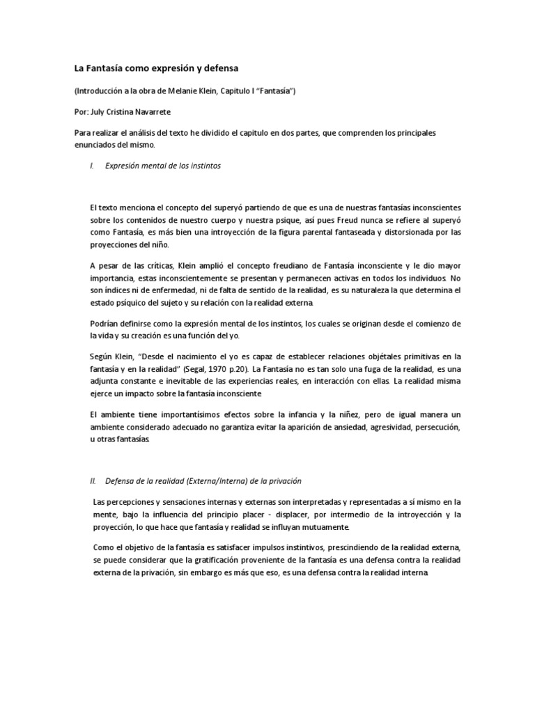 Fantasía | PDF | Carné de identidad | Mente inconsciente