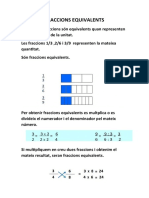 FRACCIONS EQUIVALENTS