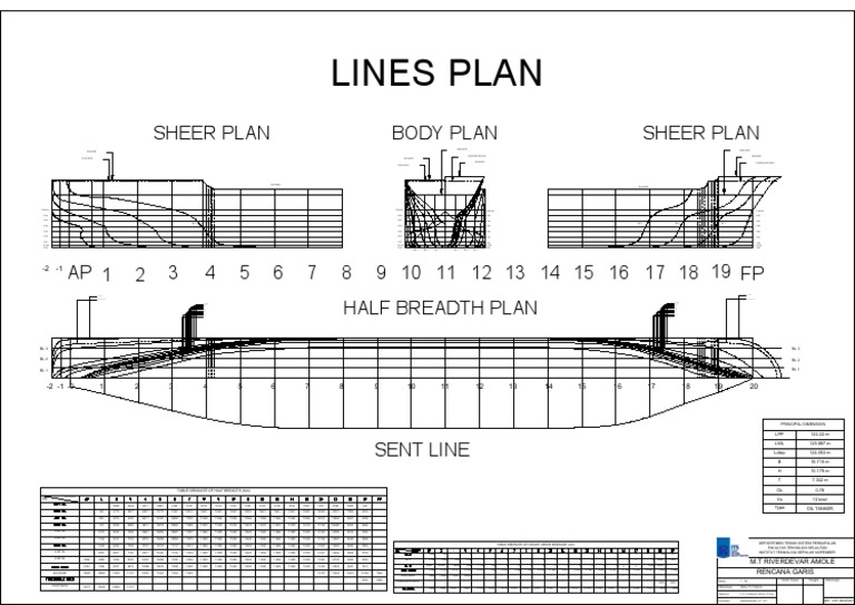 Body Plan Sheer Plan Sheer Plan PDF Ships Shipping