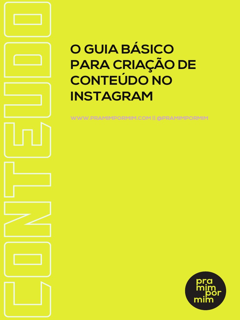 Guia Prático para Criar Conteúdo no Instagram | PDF | Redes sociais ...