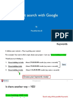 Smart Search With Google: by Priyadharshini.B