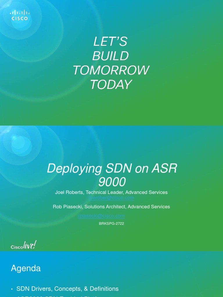 SDN Deployment for Network Engineers | PDF | Multiprotocol Label ...