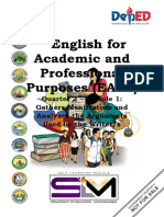 English For Academic and Professional Purposes (EAPP)