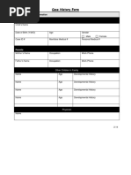 Case History Form