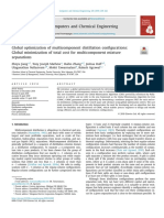 Global Optimization of Multicomponent Distillation Configurations__Global Minimization of Total Cost for Multicomponent Mixture Separations