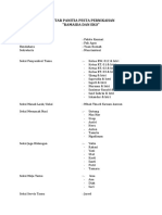 Daftar Panitia Pesta Pernikahan