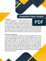 Integrative Paper Sample