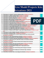 Mechanical Live Model Projects Kits Fabrications-2021