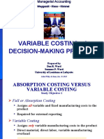 Variable Costing: A Decision-Making Process: Weygandt - Kieso - Kimmel