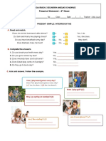 Present Simple Interrogative 6 Th Grade