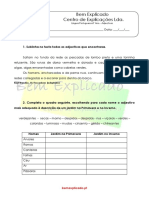 2.9 Ficha de Trabalho - Adjectivos (1)