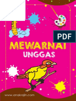 Buku Mewarnai Gambar Burung