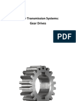 Power Transmission Systems: Gear Drives