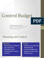 Control Budget - PENGANGGARAN KESEHATAN