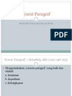 Syarat Paragraf