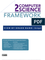 K 12 CS Framework Statements Grade Band View Abridged