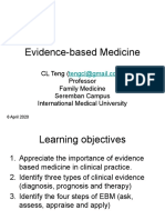 Evidence-Based Medicine: CL Teng Professor Family Medicine Seremban Campus International Medical University