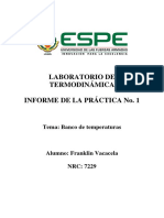 Informe Termodinámica Banco de Temperaturas