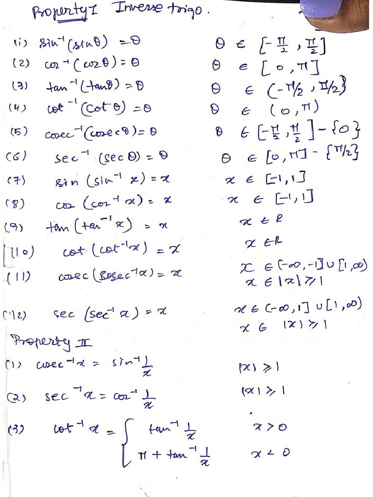 Maths Formula Class 12 (ISC) | PDF | Teaching Mathematics | Nature