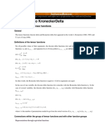 Introductions To Kroneckerdelta: Introduction To The Tensor Functions