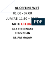 Jadwal Offline Wifi