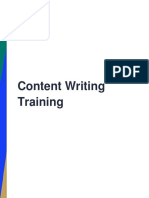 Content Writing Training Brochure .