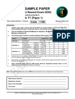 Ftre-2020-C-Xi-Paper-1-Iq+pcm-Sample Paper