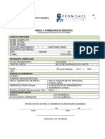 Anexo 1. Formulário de Inscrição