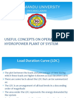 Kathmandu University: Useful Concepts On Operating of A Hydropower Plant of System
