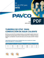 PAVCO - Tubería de CPVC Para Conducción de Agua Caliente