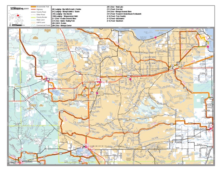 Map Eckerman 1745 Chippewa County MI PDF Hotel And