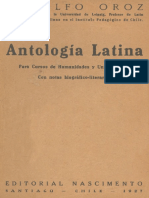 Rodolfo Oroz Antologia Latina