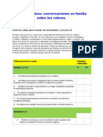 Lo Más Valioso - Conversaciones en Familia Sobre Los Valores Proyecto 2 Cuadernillo