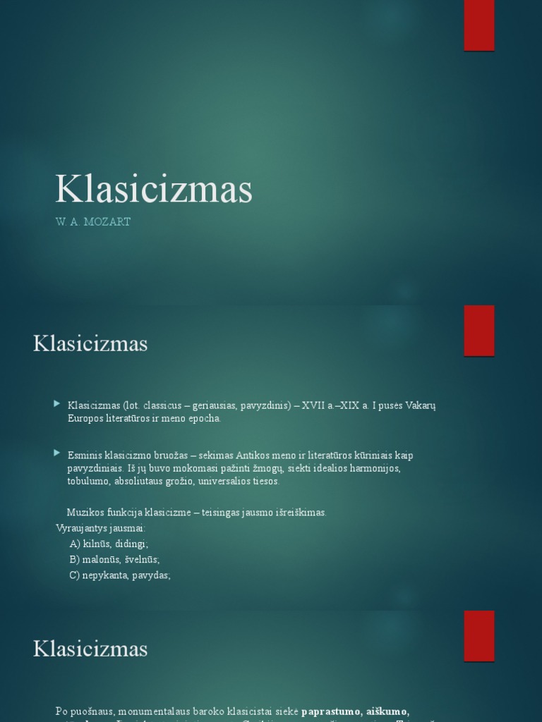 Klasicizmas | PDF