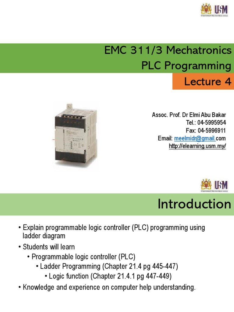 PLC Programming with Ladder Diagrams | PDF | Programmable Logic ...