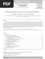 Nanostructured lipid carriers (NLC) in cosmetic dermal products