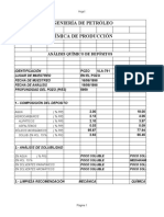 Analisis Quimico de Deposito 19-06-1998