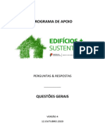 Programa de apoio a edifícios sustentáveis - Perguntas e respostas