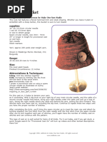 A Better Bucket: Designed by Amy M. Swenson For Make One Yarn Studio