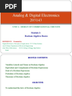 Boolean Expression Reduction Techniques | PDF | Logic | Algebra