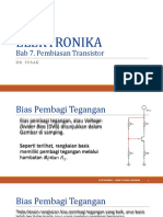 Elektronika: Bab 7. Pembiasan Transistor