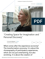 Creating Space For Imagination and Personal Discovery