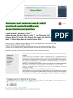 Seclusion and Restraint Use in Adult Inpatient Mental Health Care: An Australian Perspective