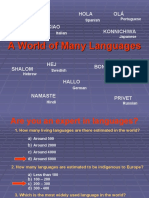 A World of Many Languages