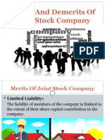 Merits and Demerits of Joint Stock Company