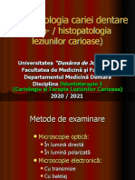 11 - Text Note Curs 11 Morfo - Histopatologia Cariei Dentare 2019 2020