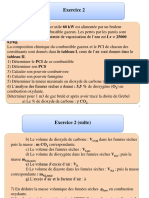 Exercice 2 Combustion